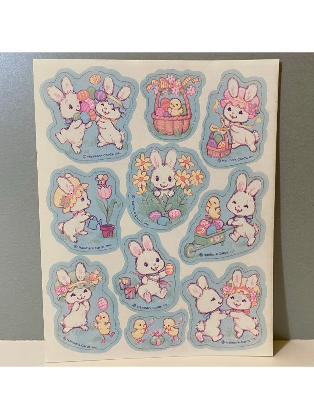 Vintage Hallmark Easter Bunny & Chicks Stickers